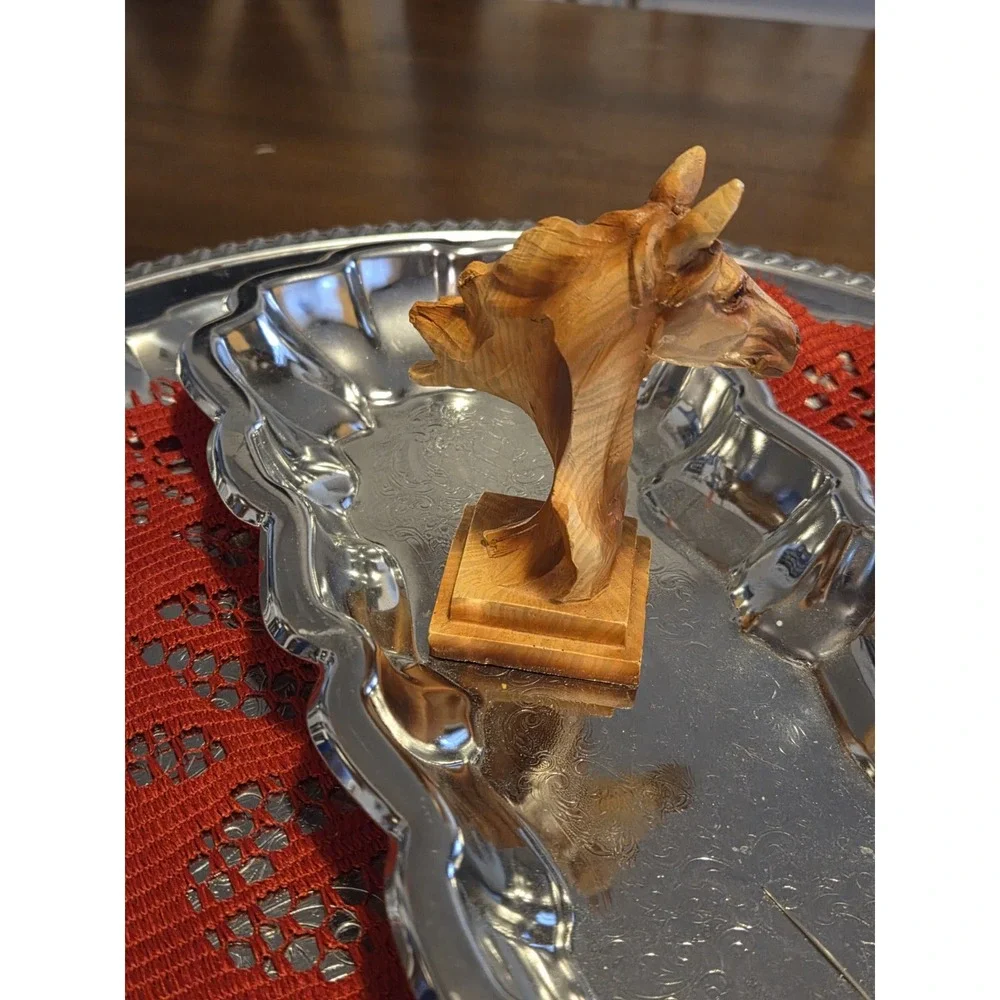 Slifka Sales Co. Small Horse Head Bust, Faux Cedar, Equestrian
